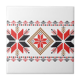 Äkta Julsötaren Fair Isle Kakelplatta