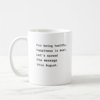 Äkta kaffets mugg typografi av lycka