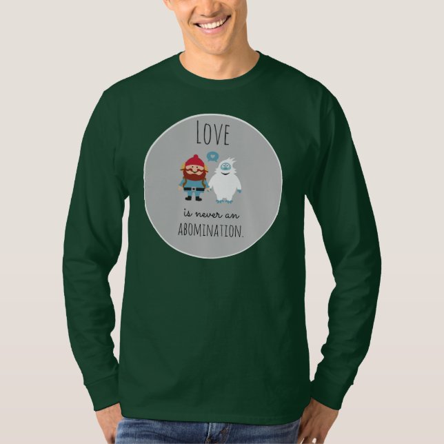 Äkta kärlek är aldrig en styggelse. tee (Framsida)