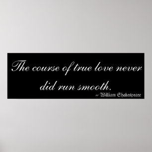 Äkta kärlek av William Shakespeare Poster