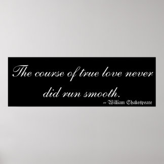 Äkta kärlek av William Shakespeare Poster