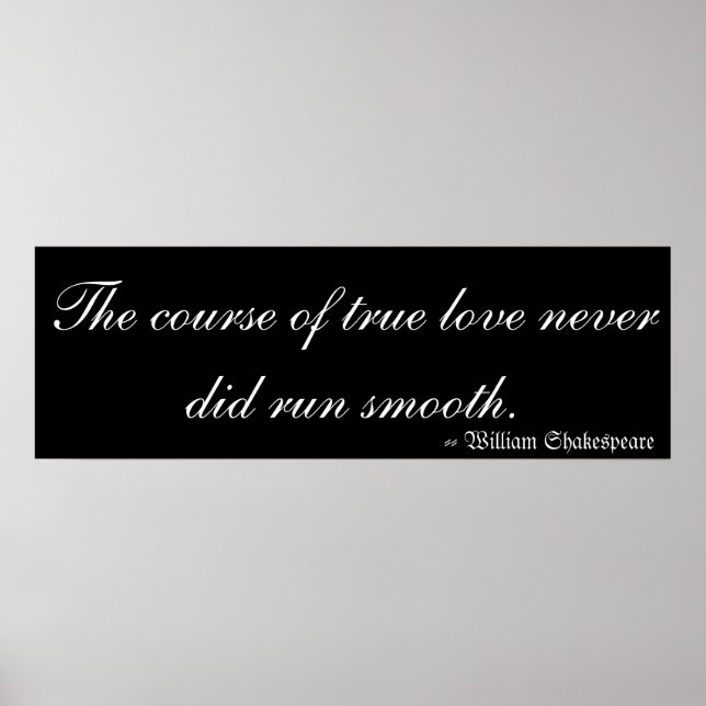 Äkta kärlek av William Shakespeare Poster (Framsidan)