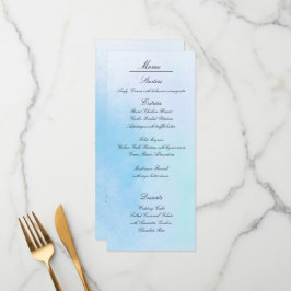 "Äkta kärlek blått"-menykort Meny