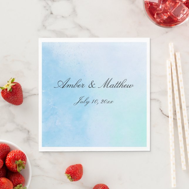 "Äkta kärlek blått" Pappersservett (Insitu)