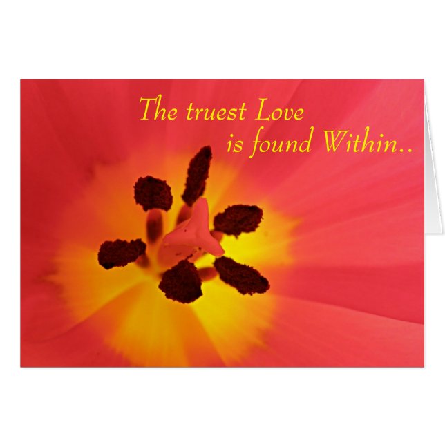 Äkta kärlek dragkort hälsningskort (Framsidan Horizontal)