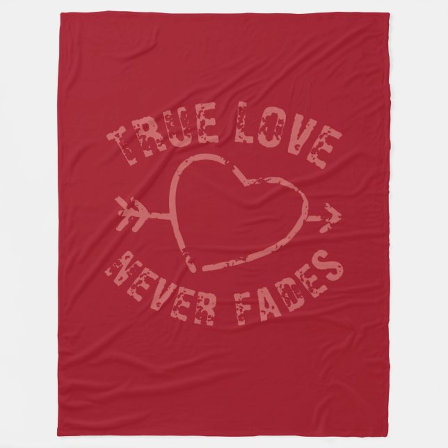 Äkta kärlek Fleece Blanket (Framsidan)