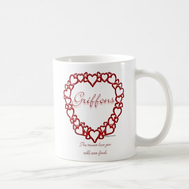 Äkta kärlek för Brussels Griffon Kaffemugg (Höger)