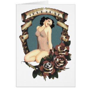 Äkta kärlek hälsningskort