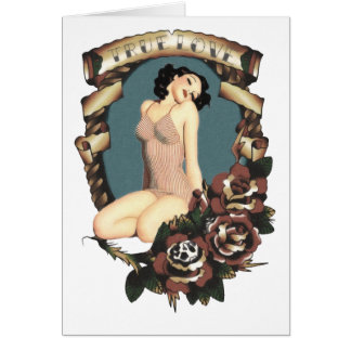 Äkta kärlek hälsningskort