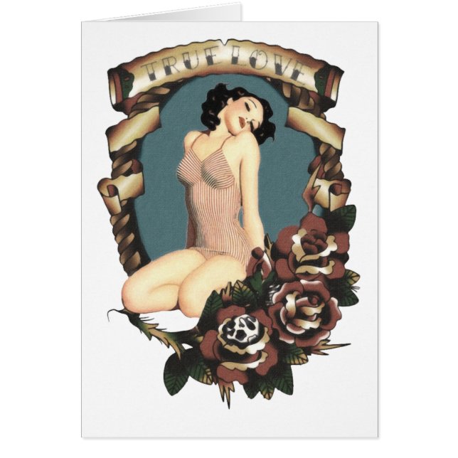 Äkta kärlek hälsningskort (Framsidan)