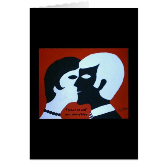 Äkta kärlek hälsningskort (Framsidan)