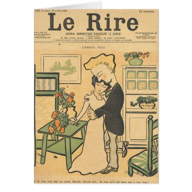 Äkta kärlek hälsningskort (Framsidan)