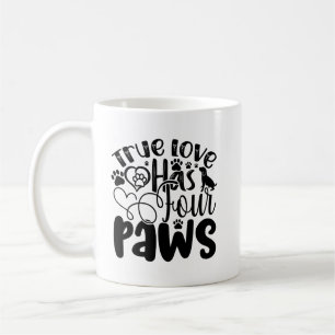 Äkta kärlek har fyra Tass Kaffemugg
