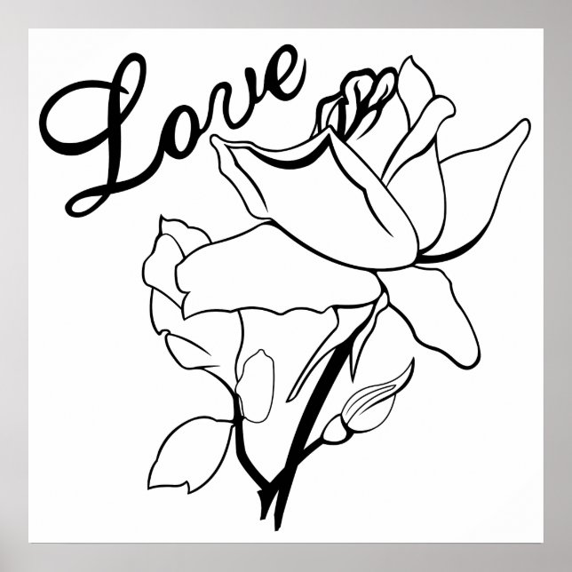 Äkta kärlek Heart Ro Valentine Day Sweetest Poster (Framsidan)