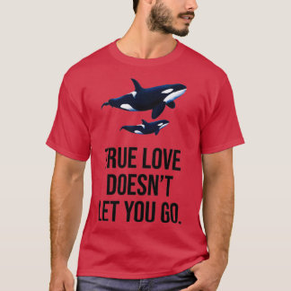 äkta kärlek låt dig inte gå t shirt