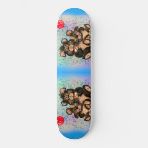 Äkta kärlek mini skateboard bräda 18,5 cm