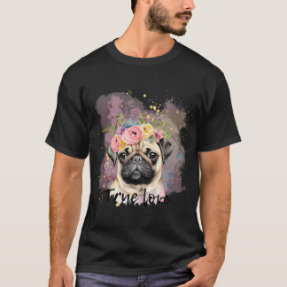 Äkta kärlek mops, bästa vän hund för hundälskare o t shirt