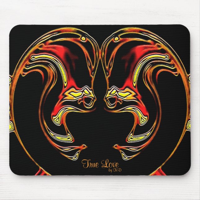 Äkta kärlek Mousepad Musmatta (Framsidan)