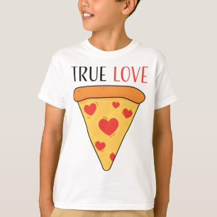 Äkta kärlek Pizza Girls Boys Kids T Shirt