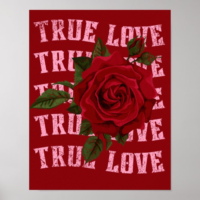 Äkta kärlek Ro Romantiska Alla hjärtans dag Poster (Framsidan)