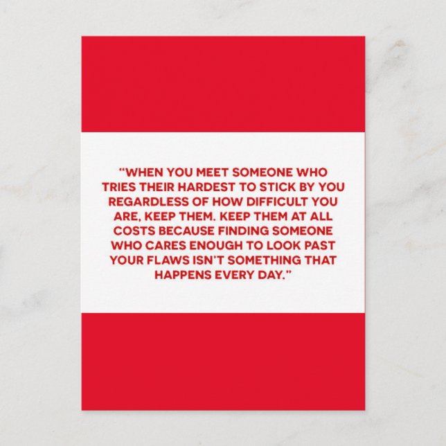 ÄKTA KÄRLEK SOULMATES LOYALTY-VÄNSKAP DEFINIERAD VYKORT (Framsida)