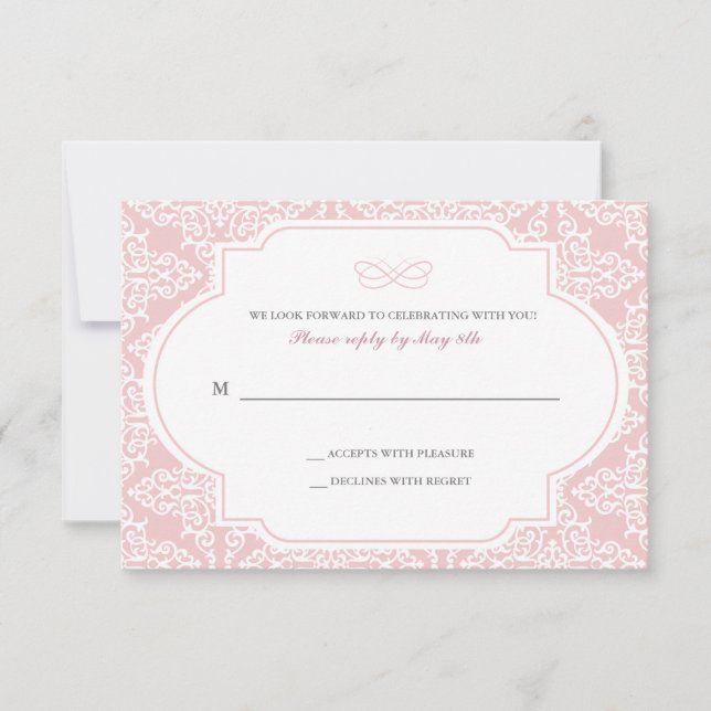 Äkta kärlek svarskort inbjudningar (Framsida)