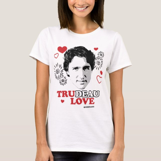 Äkta kärlek Trudeau Tee Shirt (Framsida)