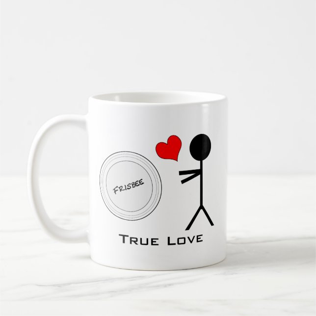 Äkta kärlek ultimat Frisbee Kaffemugg (Vänster)