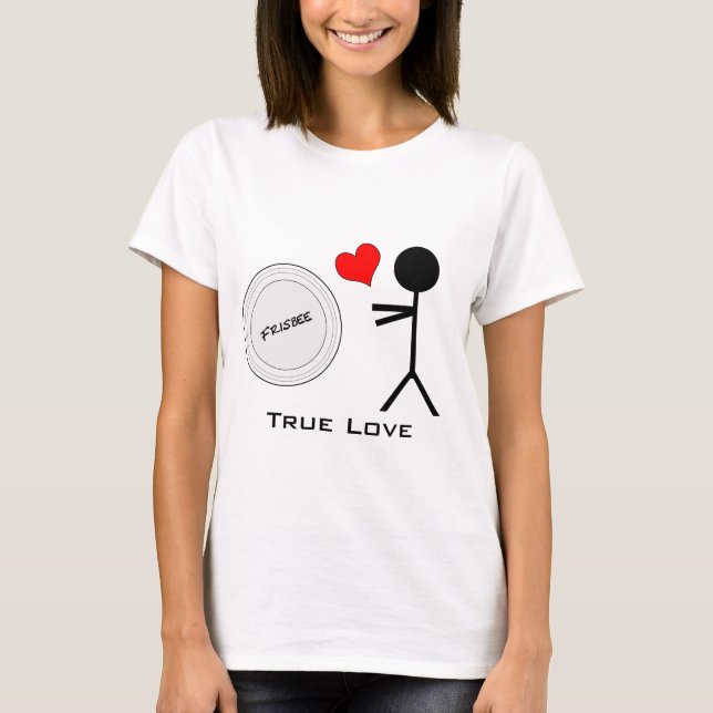 Äkta kärlek ultimat Frisbee T-shirt (Framsida)