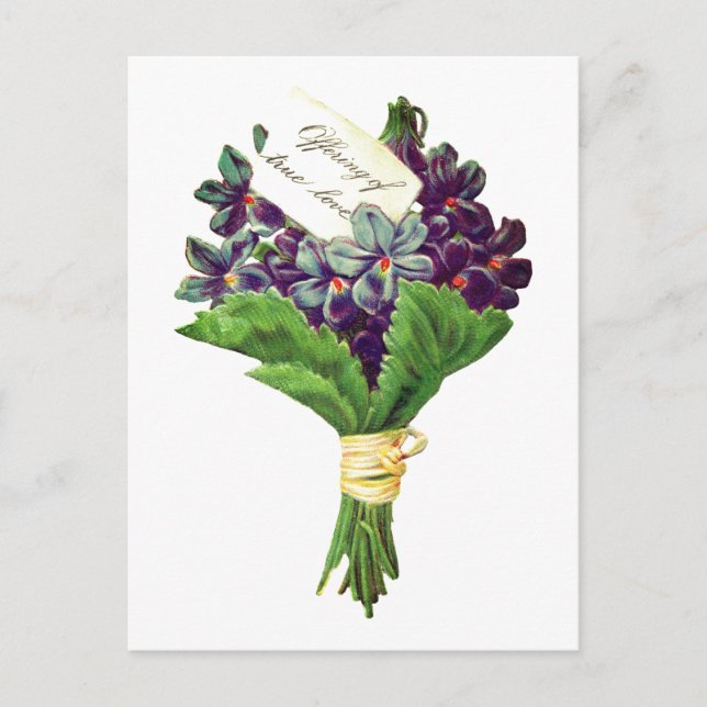 Äkta kärlek vintagar vykort (Framsida)