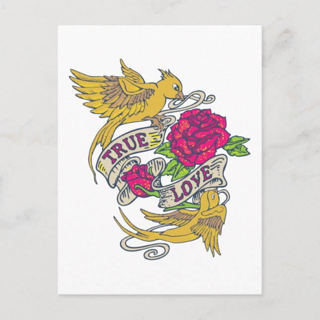 Äkta kärlek vykort (Framsida)