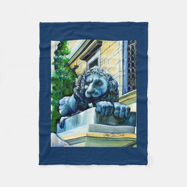 Äkta Kattdjur Fleecefilt (Framsidan)