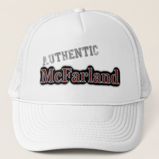 Äkta klanen McFarland MacFarlane Tartan Truckerkeps (Framsida)