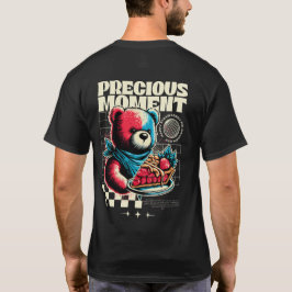 Äkta kulört Bear Strawberry Paj T Shirt