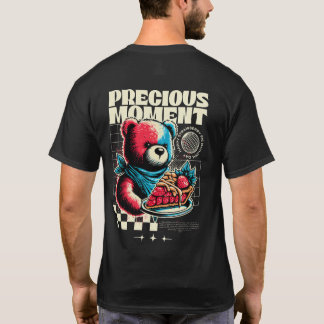 Äkta kulört Bear Strawberry Paj T Shirt