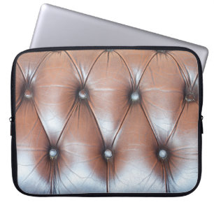 Äkta, läderstoppbakgrund, lyxdek laptop fodral