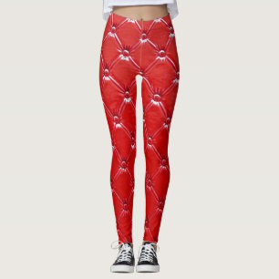 Äkta Läderstoppning: Mångsidig dekoration Leggings