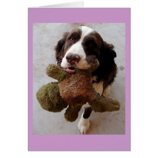 Äkta marionett hälsningskort