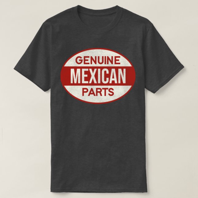 Äkta mexikanska delar t shirt (Design framsida)