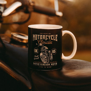 Äkta Motorcykel Klassiker Kaffemugg