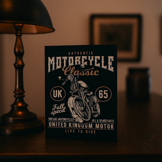 Äkta Motorcykel Klassiker Kort (Skapare uppladdad)