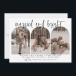 Äkta och gift nytt julkort<br><div class="desc">Det här helgdag har ett vackert calligrafteckensnitt parat med ett enkelt serif-teckensnitt. Med detta fantastiska,  moderna,  minimala julkort kan du ladda upp din egen perfekt bilder till teckensnittet i tre olika avsnitt.</div>