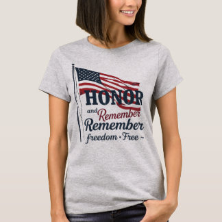 Äkta och kom ihåg minnesdagen t shirt
