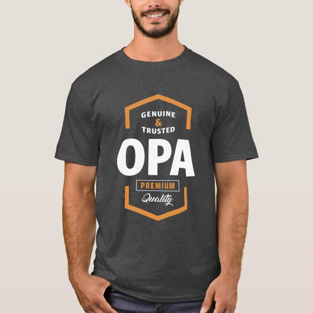 Äkta Opa Tshirt T Shirt (Framsida)