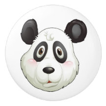 Äkta Panda Ceramic Knobs