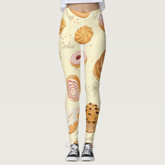 Äkta pastor: Ogenomskinlig, sömlös Mönster. Leggings