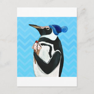 Äkta Penguin Vykort