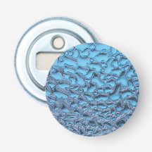 Äkta regndroppar på blått glas