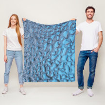 Äkta regndroppar på blått glas