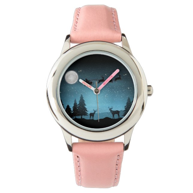 Akta renar på natten armbandsur (Framsida)